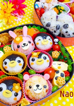 キャラ弁♡動物おにぎり♬行楽・運動会に♡-レシピのメイン写真