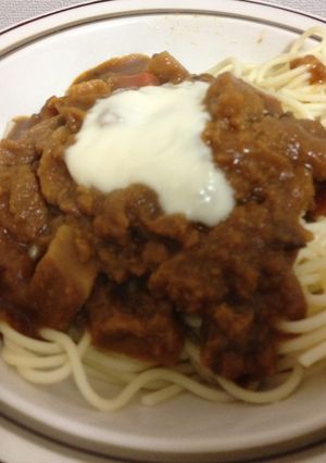 チーズカレーパスタ-レシピのメイン写真