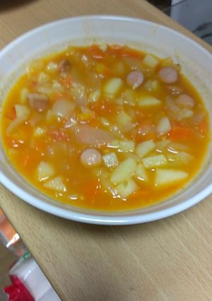 ざく切りミネストローネ-レシピのメイン写真