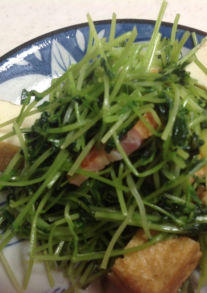 豆苗と厚揚げ＊含め煮-レシピのメイン写真