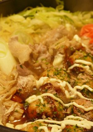 ビールに合う!合う☆激ウマたこ焼き鍋☆-レシピのメイン写真