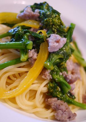菜の花とサルシッチャ（ソーセージ）パスタ-レシピのメイン写真