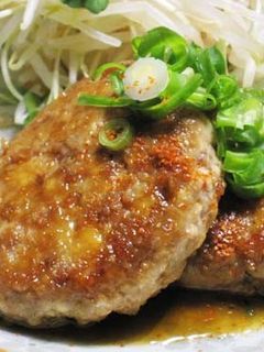 ふっくら柔らか豚とうふバーグ*照りソース-レシピのメイン写真