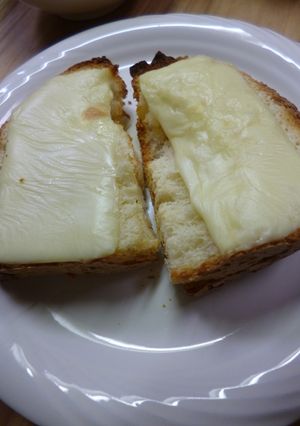 ヨーグルト入り食パンのチーズトースト-レシピのメイン写真