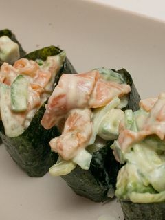 スモークサーモンの軍艦巻き-レシピのメイン写真