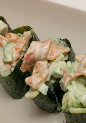 スモークサーモンの軍艦巻き-レシピのメイン写真