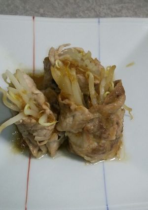 もやしの豚肉まきまき♪和風ドレvrs.☆-レシピのメイン写真