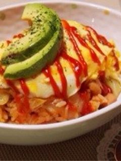 胡桃と高野豆腐の野菜たっぷりオムライス-レシピのメイン写真