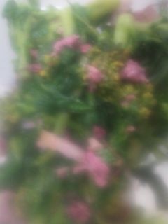 菜の花の桜漬けのおひたし。ベーコン添え!-レシピのメイン写真