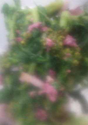 菜の花の桜漬けのおひたし。ベーコン添え！-レシピのメイン写真