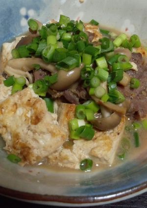 コストコプルコギビーフとしめじの肉豆腐-レシピのメイン写真