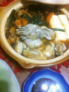 チゲ風♪簡単牡蠣のキムチ鍋-レシピのメイン写真