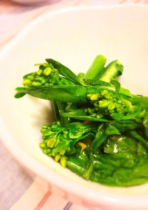 [簡単]菜花のニンニク炒め-レシピのメイン写真