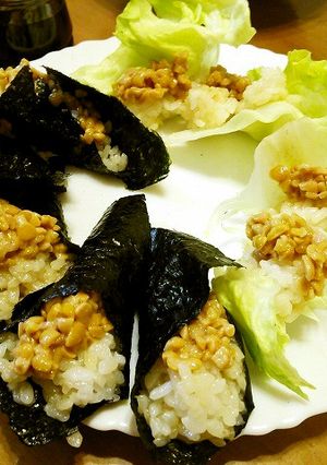 サラダ寿司風☆納豆巻き-レシピのメイン写真