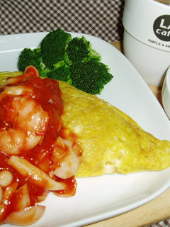 えびのナポリソースオムライス♪カフェ風-レシピのメイン写真