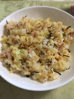 梅干と桜えびの栄養満点チャーハン-レシピのメイン写真