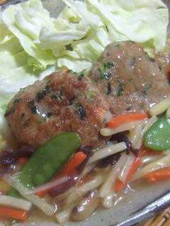 鶏つくねの中華あんかけ-レシピのメイン写真