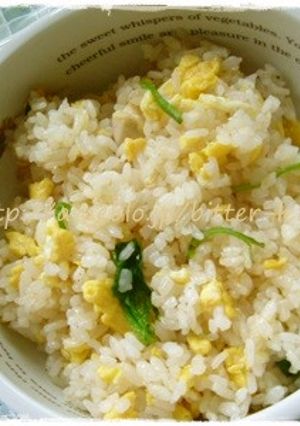 鶏と卵とほうれん草のチャーハン-レシピのメイン写真