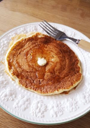 ふかふかバナナパンケーキ-レシピのメイン写真