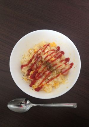 レンジで簡単！オムライス風まぜごはん-レシピのメイン写真