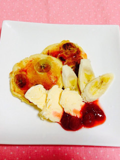 豆腐バナナホットケーキ♡-レシピのメイン写真