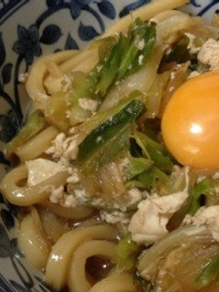 包丁まな板不要★胡麻香る油うどん-レシピのメイン写真