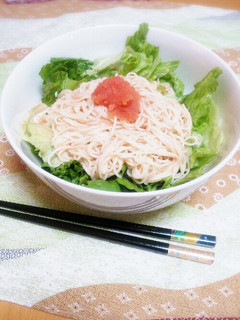 めんたいマヨそうめん-レシピのメイン写真