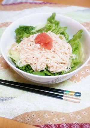 めんたいマヨそうめん-レシピのメイン写真