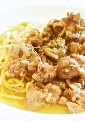 砂肝のアヒージョ　もやしを使って-レシピのメイン写真
