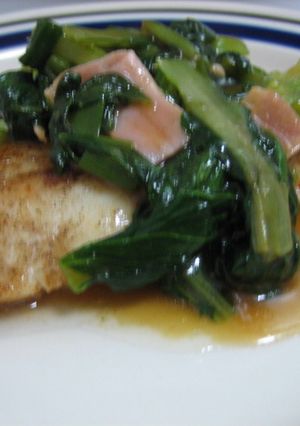 白身魚の青菜オイスターソースかけ-レシピのメイン写真