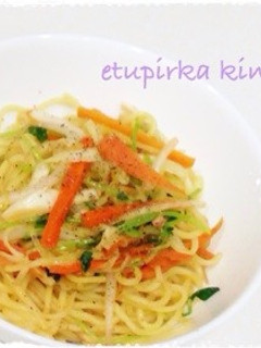 ランチに☆塩辛と野菜のバター焼きそば-レシピのメイン写真