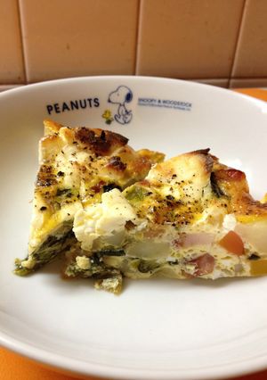 カラフルお野菜のキッシュ風オムレツ-レシピのメイン写真