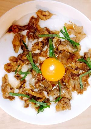 家族に大好評!!の豚とろろ丼-レシピのメイン写真