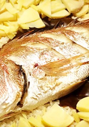 料亭の味がここに！！鯛と筍の炊き込みご飯-レシピのメイン写真