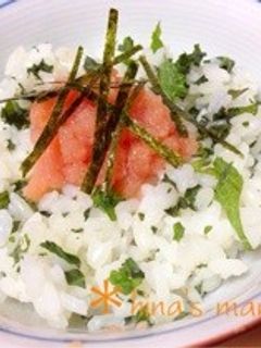 明太子しそごはん♡-レシピのメイン写真