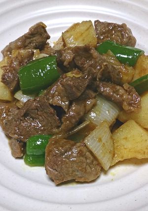 牛肉とじゃがいものカレー炒め-レシピのメイン写真