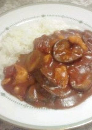 茄子とトマトのチキンカレー-レシピのメイン写真