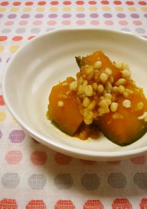 簡単☆カボチャの揚げ玉煮-レシピのメイン写真