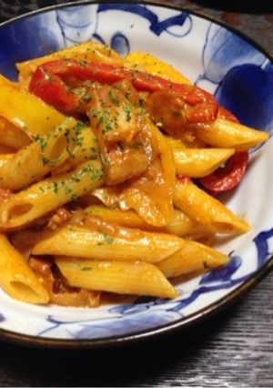 ペンネ de ナポリタン-レシピのメイン写真