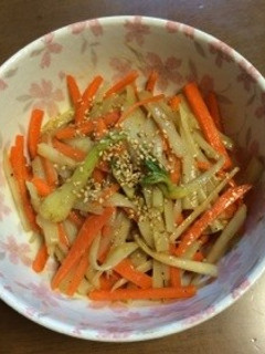ウドの金平(味噌味)-レシピのメイン写真