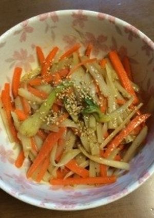 ウドの金平(味噌味)-レシピのメイン写真