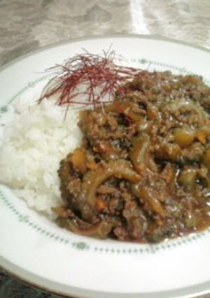 挽肉とゴーヤのカレー-レシピのメイン写真