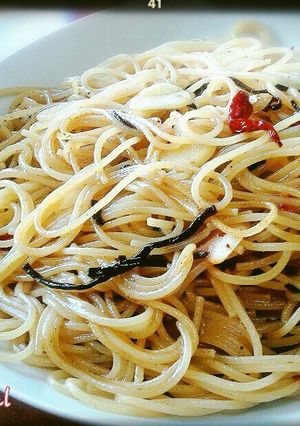 簡単♪塩昆布ペペロンチーノ-レシピのメイン写真