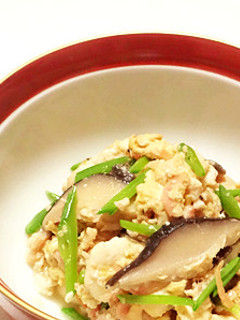 心ほっこり*干し海老の炒り豆腐-レシピのメイン写真