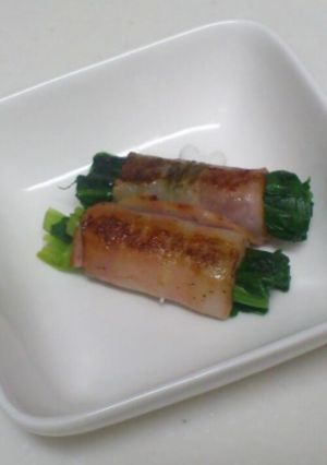 お弁当♥ほうれん草くるくるベーコン巻き-レシピのメイン写真