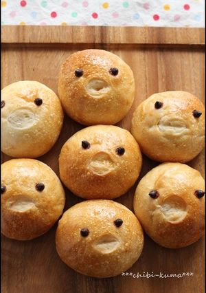 謎の生物?!ピヨピヨ~♪謎ピヨぱん!-レシピのメイン写真