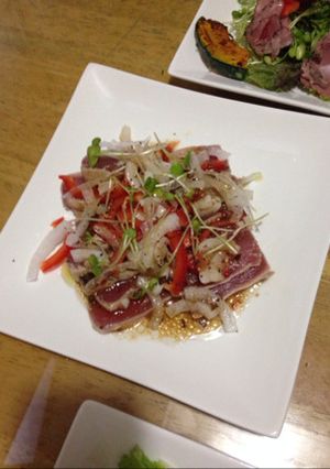 マグロのたたきカルパッチョ-レシピのメイン写真