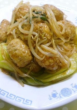 もやしと肉団子の甘酢餡-レシピのメイン写真