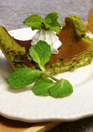 恐ろしく美味しい抹茶のチーズケーキ♪-レシピのメイン写真