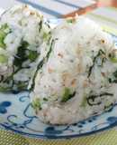 お弁当に最適♪野沢菜ちりめんおにぎり